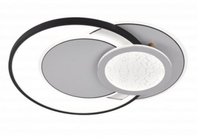 SKU 12833 LED LUSTER 84W 75LM/W WHITE/BLACK  CCT+ DALJINSKI